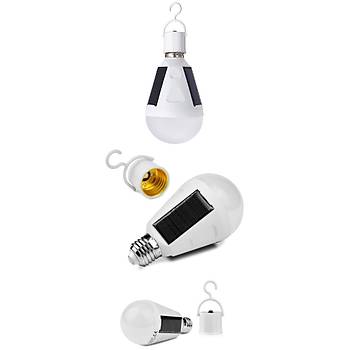 12W Gne Enerjili LED Solar Lamba Tanabilir Gne Enerjisi Panelli 