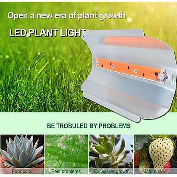 Tam Spektrum 30W 220V COB LED Chip Bitki Büyütme Işık Su Geçirmez 