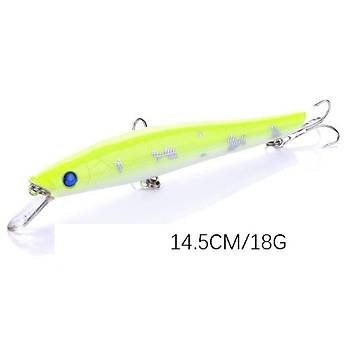 PROFISHER 3 Renk Set 2 Kanca Sahte Bal�k Yem 18 gr 14,5 cm N-Tail