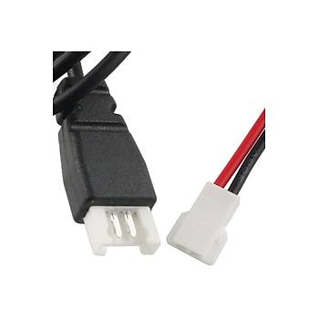 Lipo Pil 3.7V 650mAh 25C Dron ve RC Model Bataryası HX2.54 Soket