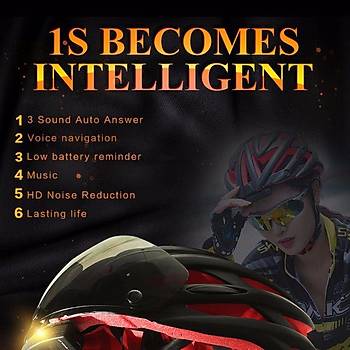 MOTORSKLETBSKLET KASKI AKILLI BLUETOOTH HOPERLR