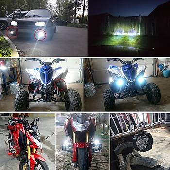 Motosiklet Scooter LED Spot Motosiklet Far 10W Africa Twin 