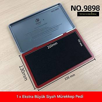 El Istampas Byk Boy 225*130mm Siyah Mrekkep Pedi  9898 