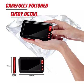Renkli Ekran 1080P Borescope 8 mm Kamera Ik Ayarl arjl 8 LED 10 mt Sert Kablo