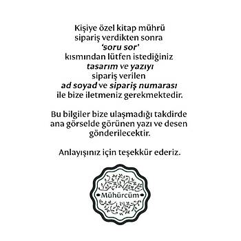 Ki�iye �zel Siyah Kemik ��retmen Ka�esi Kitap M�hr� ve Istampa Set R5814-13