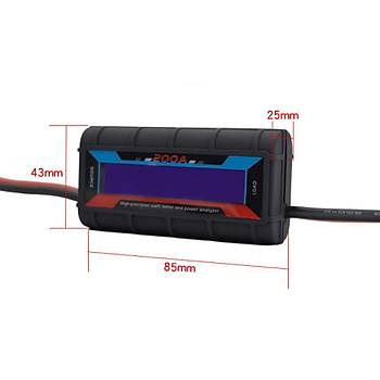 200A Yüksek Hassasiyetli Güç Ölçer 0-60 V Lcd ekran Watt Metre Gerilim Akım Ölçer 