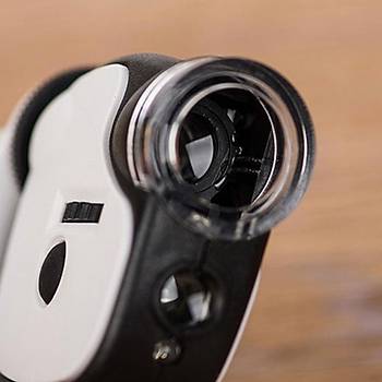 55X B�y�te� Telefon Klipsli Optik Makro Lens B�y�te� 2 LED 1 UV LED ORCA