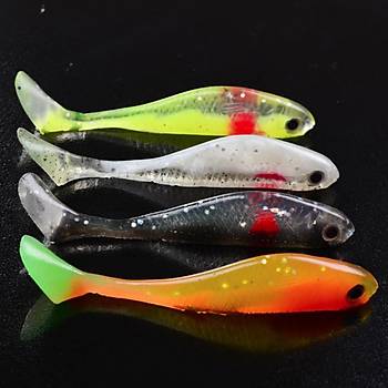 PROFISHER 4 l Simli Silikon T Kuyruk Yem 9,1cm 4,44gr
