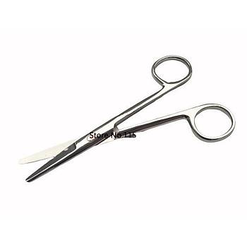 Makas 14 cm D�z U�lu Paslanmaz �elik Ekstra Kalite