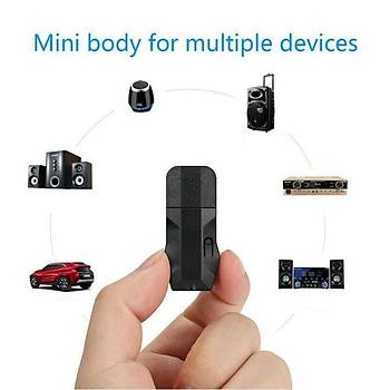 USB Bluetooth V5.0 Verici Alıcı Aux Ses ve Müzik Amplifikatörü 