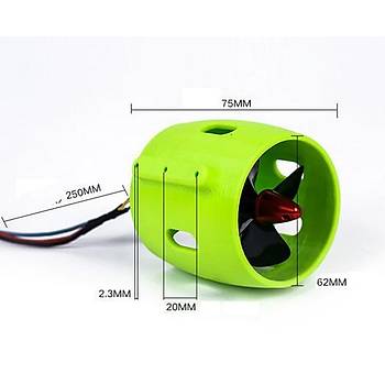 Fırçasız Motor 4 Bıçak Sualtı Pervane RC DIY Hobi Tekne 12-24V30A