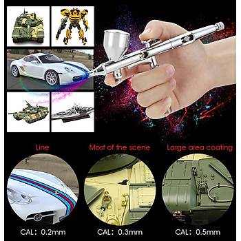 Airbrush Kompresr Hava Fra Pskrtme Tabancas 0.4mm 