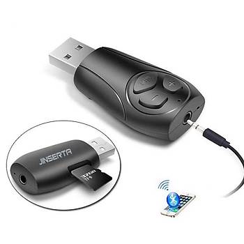 Araç Kiti MP3 Çalar TF Kart Müzik Alıcı Verici Kablosuz Mini USB Bluetooth Adaptörü 