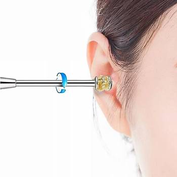 elik Spiral Tipi Kulak Temizleme Wax Kret Kak spiral 5 li Set Paslanmaz