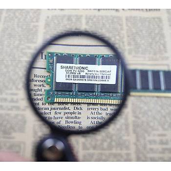6X Mini Cep Katlanır Büyüteç Deri Kılıflı Cam Lensli 45 gr Okuma Lüp