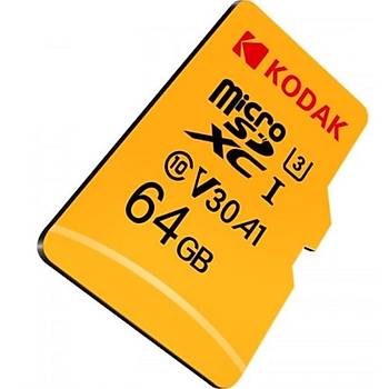 Kodak TF Mikro SD Kart 64 GB U3 V30 A1 4K Yüksek Hızlı Çözünürlük İçin Destek