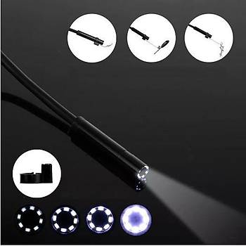 Renkli Ekran 1080P Borescope 8 mm Kamera Ik Ayarl arjl 8 LED 10 mt Sert Kablo