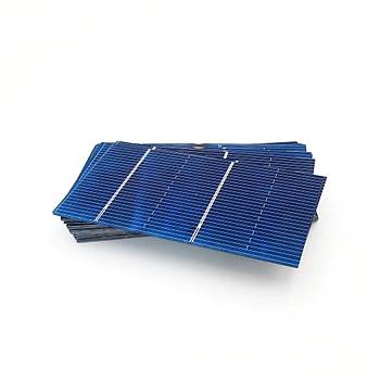 Güneş Paneli Solar Hücre 0.5V 0.54W 78x39mm 50 Adet DIY Set