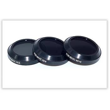 Dji Mavic Pro Gimbal Kamera Lensi Ýçin 3 lü Filtre Set ND4 / ND8 / ND16 2 