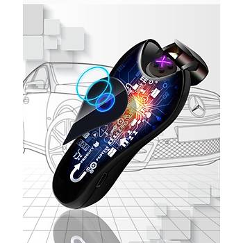 Plazma Çift Ark Alevsiz Çakmak Dokunmatik USB Şarjlı Ergonomik Dizayn