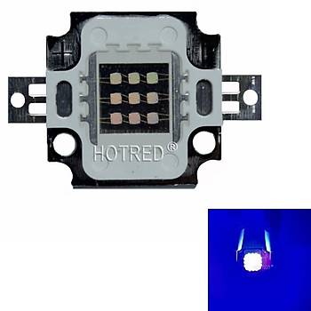 UV Mor LED Ultraviyole Lamba Cip 365nm 10W Yüksek Güç Işığı   