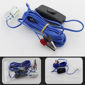 Sualt� LED I��k Gece Tekne Bal�k��l�k 12 V 5 W 500 LM Ampul 48 SMD LED ON/OFF