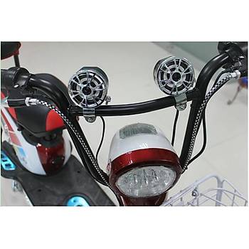 Motosiklet Ara Modifiye HiFi Tam Aralk Hoparlr Su Direncli 1 ift AV M183