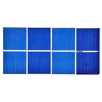 Polikristal Silikon Fotovoltaik Güneþ Paneli Modülü 52x26mm 100 adet0.25W 0.5V 