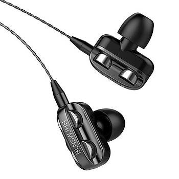 Kulak İçi Yüksek Kalite Bass Mikrofonlu Stereo Spor Kulaklık 