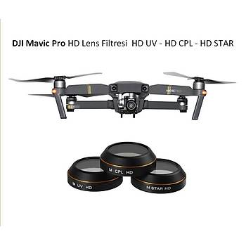 DJI Mavic Pro Lens Filtre Set HD UV / HD CPL / Nötr Yoğunluk Star