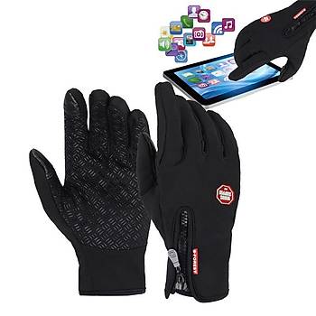 Eldiven Motosiklet Dokunmatik Sututmaz Kaydrmaz Windproof