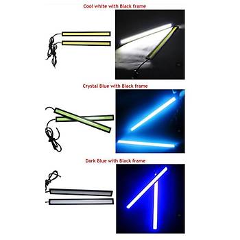 Ultra Parlak Cob Led Gündüz Farları DC 12V 17cm Su geçirmez 2 Adet Set Sis Lamba