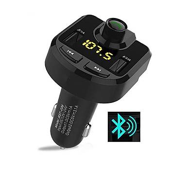 Bluetooth Araç Kiti FM Verici Handsfree Çift USB SD TF Kart U Disk Araba MP3 Çalar 