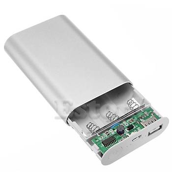 Alüminyum Boş Power Bank Kutusu 5V 1.0A 3x18650
