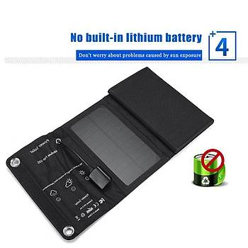 Katlanır Portatif Güneş Paneli Şarj Cihazı 30W 5V Su Geçirmez