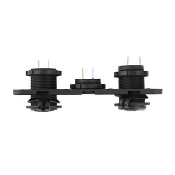 Ara akmak Soket + Dijital Voltmetre + 12V ift USB Adaptr 3 in 1 