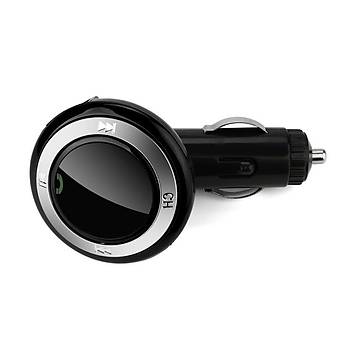 Bluetooth 4.2 Araç FM Verici Kiti Mikrofonlu Eller Serbest Q7 USB Şarjlı LED MP3  
