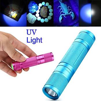 UV Led El Feneri 365nm Mor Ultra Viyole Ik Blacklight Torch Lambas 