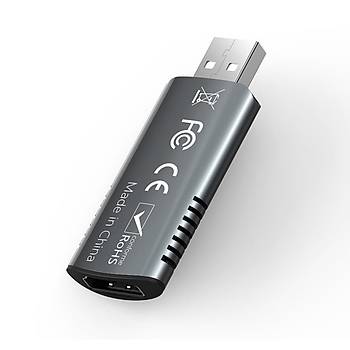 Hdmi 1080P Ses ve Video Kayt Capture Kart USB 2.0 Canl Yayn