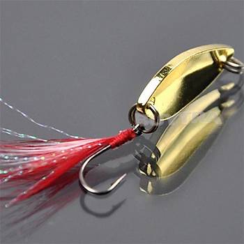 METAL KA�IK T�YL� KANCALI YAPAY YEM 7 cm 3,5 gr