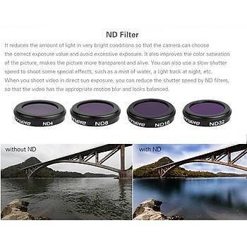DJI Mavic 2 Zoom Lens Filtre 6 lı Set MCUV PL ND4 ND8 ND16 ND32
