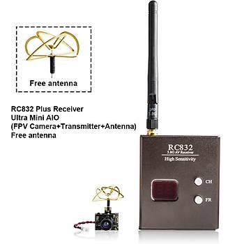 Yarış Dron FPV Kamera Seti 5.8Ghz 40CH 25mW Verici 600TVL Kamera 