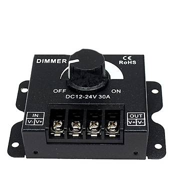 Dimmer Parlaklık Ayarlayıcı Düğme Anahtarı 12V/24V30A