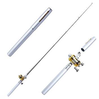 Süper Mini Cep Kalem Olta 23 cm Karbon/Alüminyum Kamp Seyahat