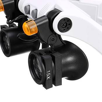 G�zl�k B�y�te� �ift Led I��kl� 7 Lensli 3X 4X 5X 6X 7X 10X 15X