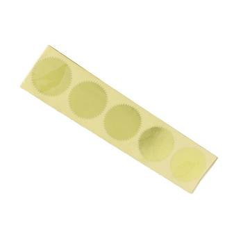 3D Kabartma Alüminyum Etiket 50 adet 45mm Kendinden Yapışkanlı