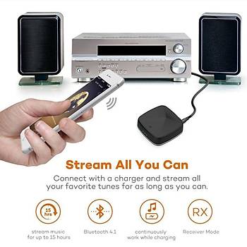 Fiber Optik Bt 4.2 Ses Alıcı Verici 2 Cihaza Bağlanma SBC RX ACC Toslink/SPDIF/3.5mm 