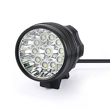 28000LM 11 Adet XM-L T6 LED Bisiklet, Motor Işık Su Geçirmez Atom Fener 