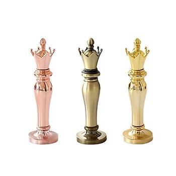 Mum Mhr Damga Kolu Premium Metal Kraliyet Tac Gold