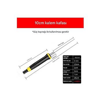 Köpük, Strafor Kesici Elektrikli Sıcak Bıçak, Tel Uzunluğu 10cm 